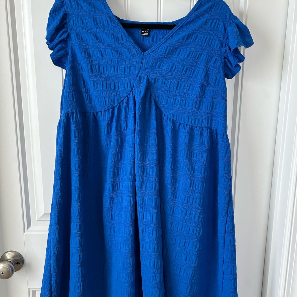 SHEIN Blue Mini Dress